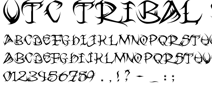 VTC Tribal Regular font
